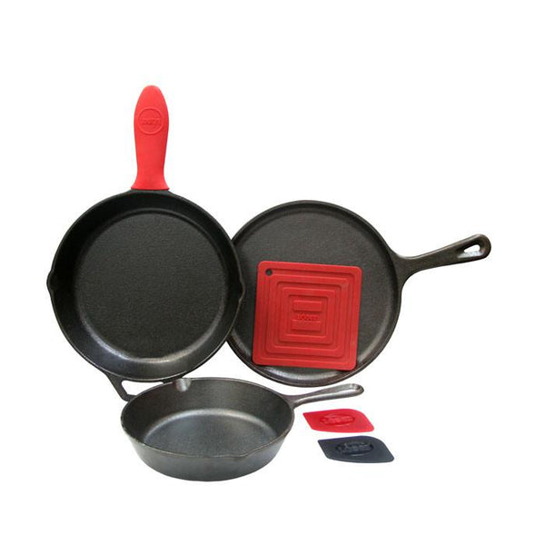 Lodge Manufacturing L6SPA41 Essentials 6-Piece Cast Iron Pan Set