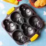 SAVE $10 - LODGE Skull Mini Cake Pan with Silicone Grips SKU: BWSKULLA1